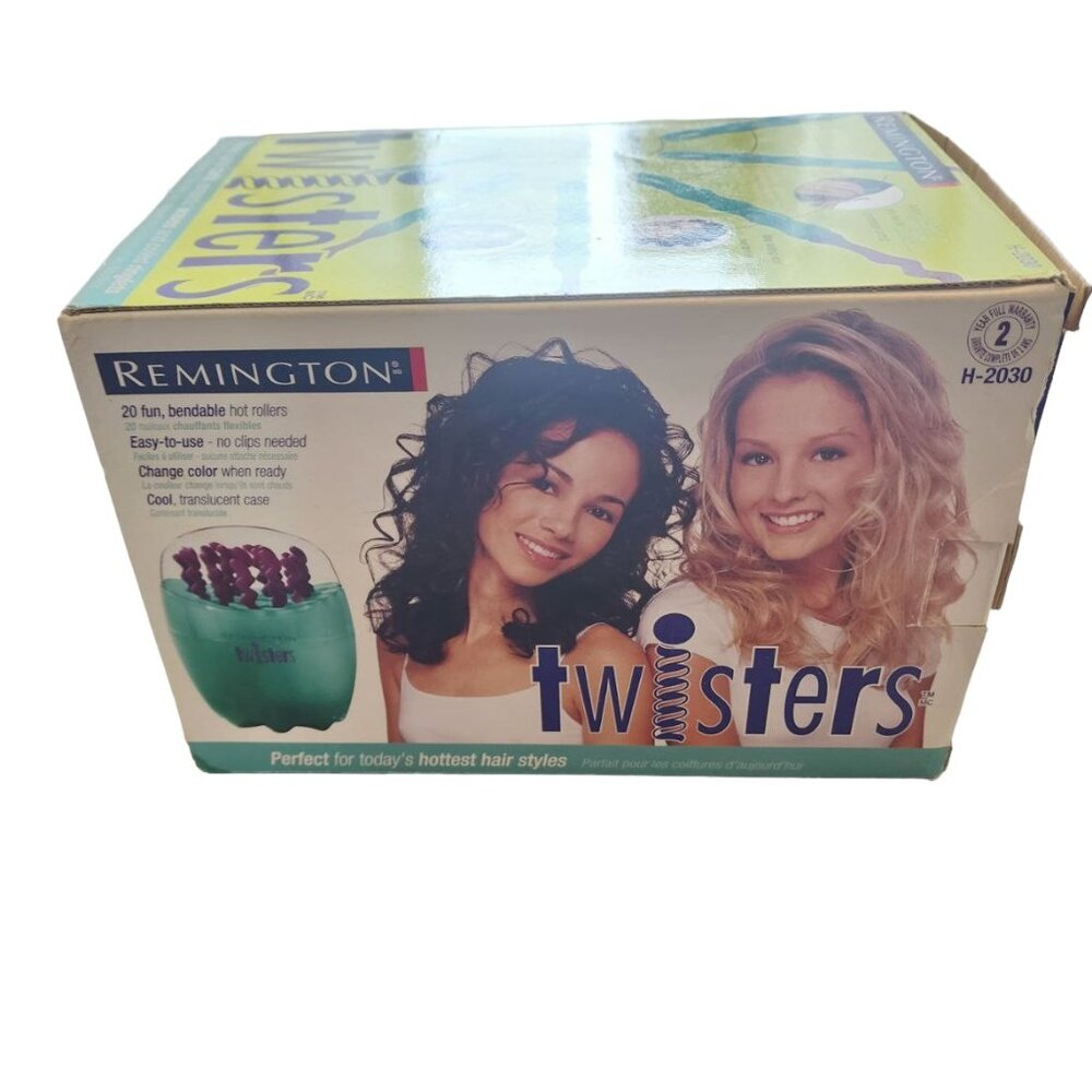 Remington Twisters Bendable Hair Hot Rollers Spiral Curler Set Pageants H-2030